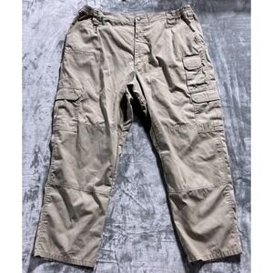 5.11 Tactical Cargo Pants Mens 44x30 Khaki Ripstop Utility Work Outdoor